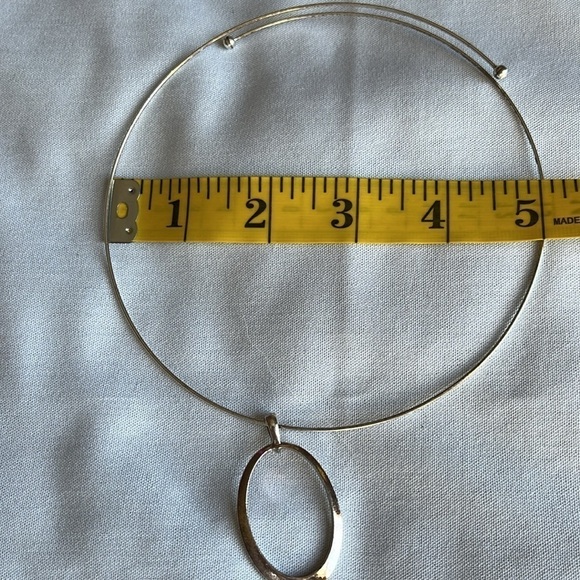 Oval Pendant on Choker Chain - Picture 6 of 6